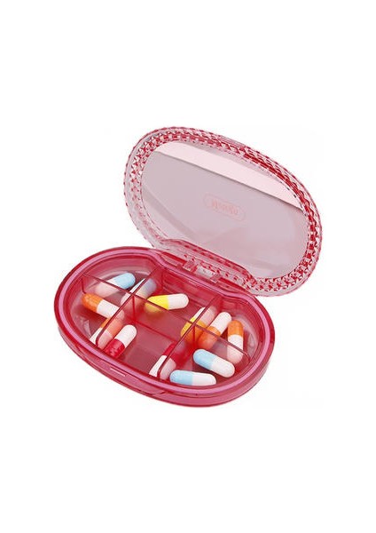 Taşınabilir Küçük Hap Kutusu, Taşınabilir Küçük Mini Bir Haftalık Alt Paketleme Hap Kutusu, Nem Geçirmez Mühürlü Hap Alt Paketleme Kutusu (Yurt Dışından)