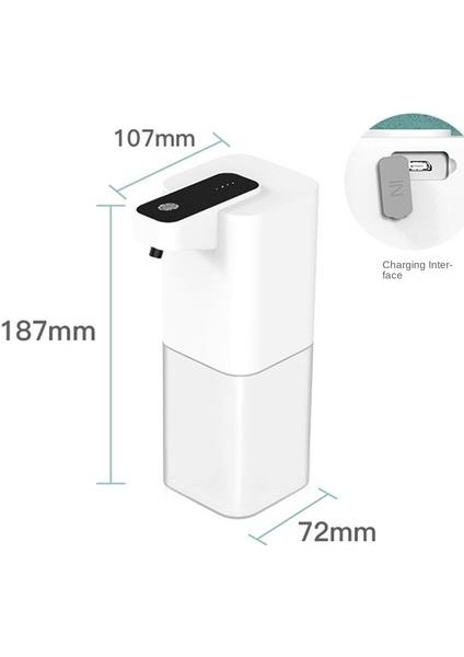 400MLPLASTIK Sabun Dağıtıcı, Kızılötesi Algılama Dezenfeksiyon Sıçrama Serbest El Dezenfektan Dispenser (Yurt Dışından) fiyatları