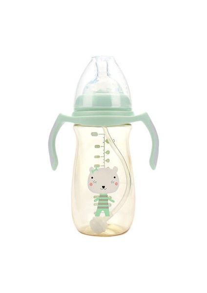 300ML Bebek Geniş Ağız Için Besleme Şişesi Kalıplı Ppsu Damla Dayanıklı Besleme Şişesi (Yurt Dışından)