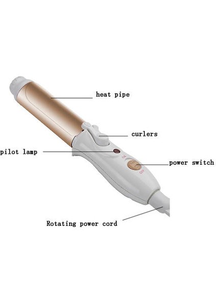 Mini Kısa Saç Düzleştirici, Curling Demiri, Isıtmalı Curling Demir, Taşınabilir Saç Düzleştirici, Curling Demir Combo (Beyaz) (Yurt Dışından)