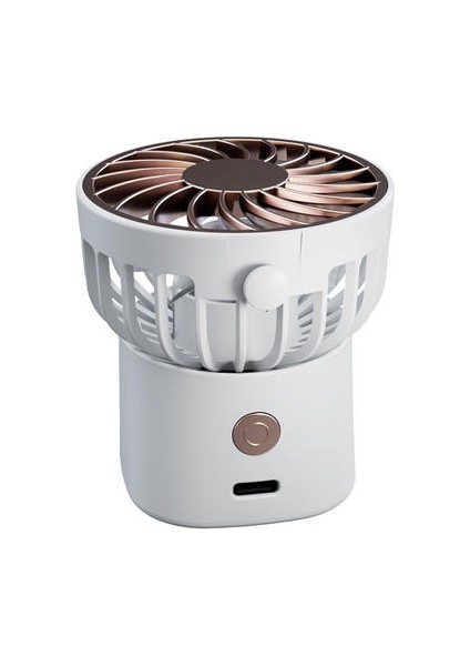 Açık Portatif Küçük Bel Fan, Mini Küçük Asılı Boyun Fanı, USB Masaüstü Fan (Yurt Dışından)