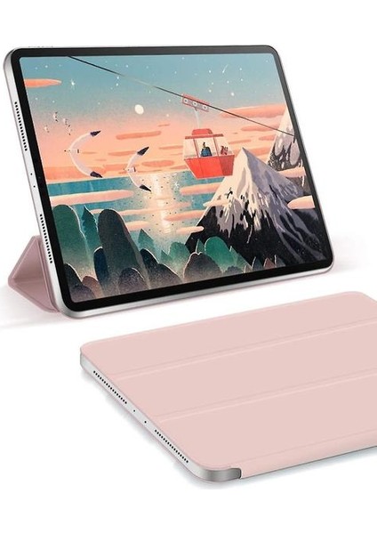 Koruyucu Kılıf Için ipad Pro 12.9 Inç Kılıf Kalem Tutucu (Pembe) (Yurt Dışından)