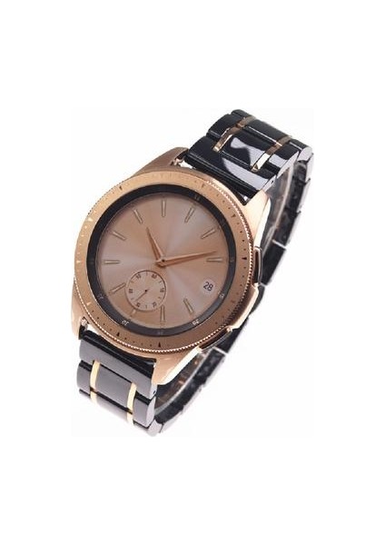 Samsung GALAXYWATCHS2S/3S/4 Beş Baht Metal Bağlantı Bilezik Için 20MM, 22MM Seramik Bilezik (Yurt Dışından)