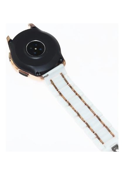 Samsung GALAXYWATCHS2S/3S/4 Beş Baht Metal Bağlantı Bilezik Için 20MM, 22MM Seramik Bilezik (Yurt Dışından) fırsatları