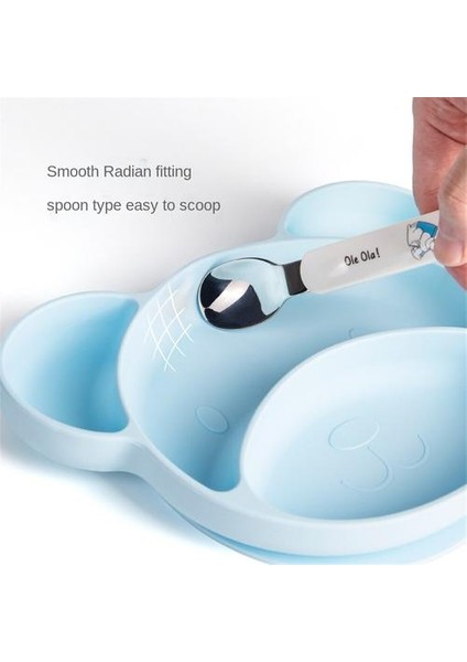 Çocuk Yemek Tabağı, Karikatürlü Silikon, Vantuzlu Bebek Maması Takviyesi Için Uygun Vantalı Ayı Deseni, Eğitim Kasesi Yiyebilir (Yurt Dışından) fırsatları