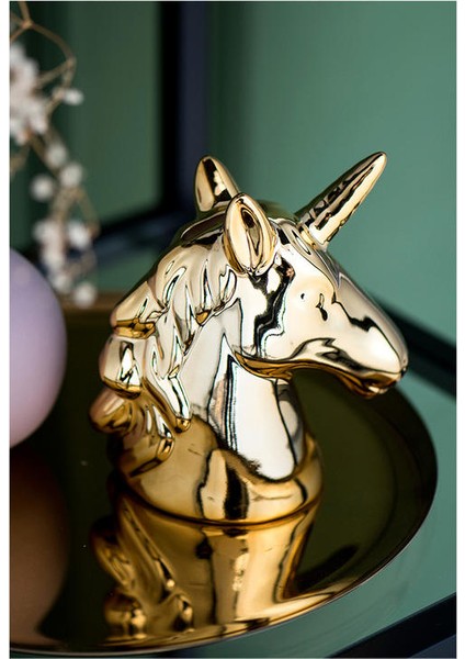 Ev Dekorasyon Sevimli Unicorn Kumbara Para Tasarrufu Kutusu Coin Bankası Çocuklar Hediye Düğün Hatıra (Yurt Dışından)