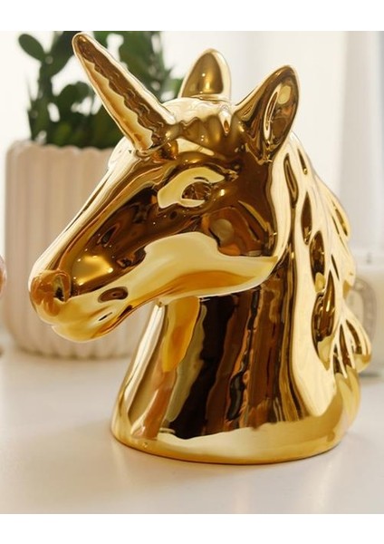 Ev Dekorasyon Sevimli Unicorn Kumbara Para Tasarrufu Kutusu Coin Bankası Çocuklar Hediye Düğün Hatıra (Yurt Dışından)
