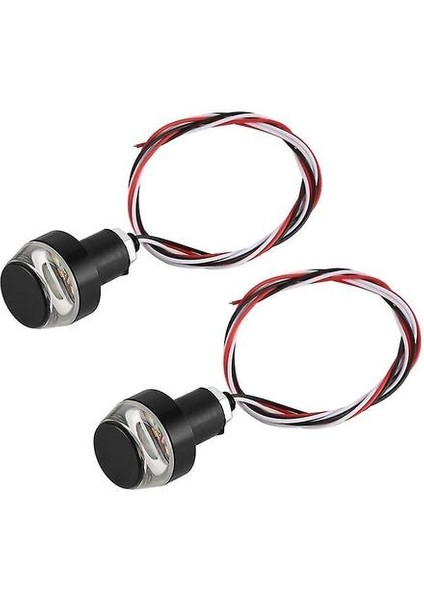 2 Adet / Çift Evrensel Motosiklet Gidon Dönüş Sinyali Işık LED Gösterge Işık (Yurt Dışından)