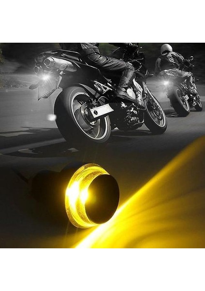 2 Adet / Çift Evrensel Motosiklet Gidon Dönüş Sinyali Işık LED Gösterge Işık (Yurt Dışından)