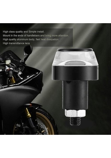 2 Adet / Çift Evrensel Motosiklet Gidon Dönüş Sinyali Işık LED Gösterge Işık (Yurt Dışından)