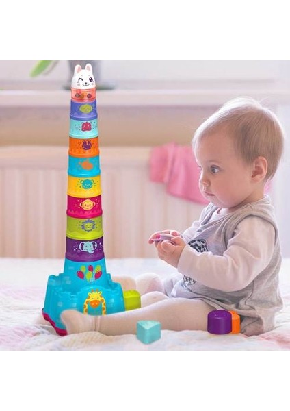 Bebek Istifleme Sıralama Kupası Çocuk Eğitim Sayma Oyuncaklar Bebek Bebek Bulmaca Erken Eğitim Kale Kupası Istifleme Oyuncaklar | Sıralama, Yuvalama ve Amp;istifleme Oyuncaklar (Yurt Dışından) modelleri