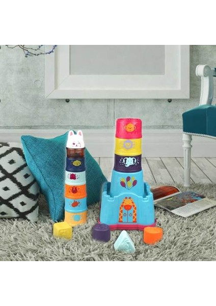 Bebek Istifleme Sıralama Kupası Çocuk Eğitim Sayma Oyuncaklar Bebek Bebek Bulmaca Erken Eğitim Kale Kupası Istifleme Oyuncaklar | Sıralama, Yuvalama ve Amp;istifleme Oyuncaklar (Yurt Dışından) fırsatları