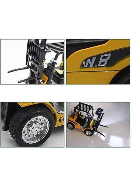Oyuncak Arabalar 1:24 Mühendislik Kamyonu Ekran Forklift Alaşım Araba Modeli Noel Hediyesi | Diecasts Oyuncak Araçları (Yurt Dışından)