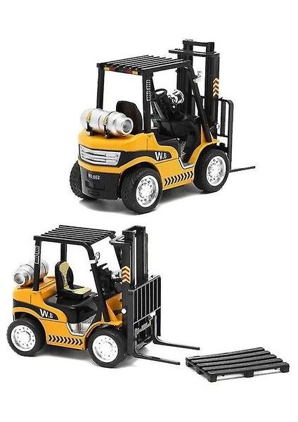 Oyuncak Arabalar 1:24 Mühendislik Kamyonu Ekran Forklift Alaşım Araba Modeli Noel Hediyesi | Diecasts Oyuncak Araçları (Yurt Dışından)
