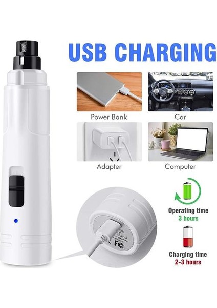 Sunrain Casfuy LED Işıklı Köpek Tırnak Öğütücü - Yükseltilmiş 2 Hızlı Elektrikli Evcil Hayvan Tırnak Kesme Makinesi Güçlü Ağrısız Paws Bakım ve Pürüzsüzleştirme Uyumlu Zeka (Yurt Dışından) modelleri