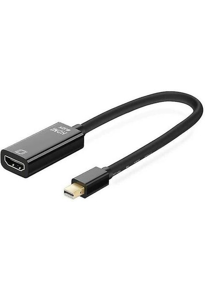 (Siyah) HDMI Mini Dp Thunderbolt Uyumlu Monit'e Mini Ekran Bağlantı Noktası (Yurt Dışından)