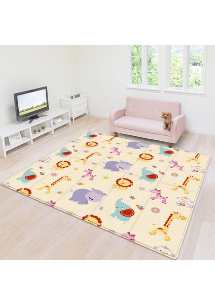 Katlanabilir Çocuk Oyun Aktivite Matı Bebek Çocuk Emekleme PLAYMAT-180X100CM(STIL B) (Yurt Dışından)