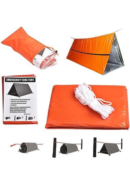 Go Time Gear Life Çadırı Acil Hayatta Kalma Barınağı Acil Durum Çadırı Hayatta Kalma Olarak Kullanın (Yurt Dışından)