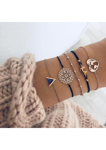 Vintage Boncuk, Bilezikler & Amp;bangles Set Mücevher Aksesuarları (B) (Yurt Dışından)