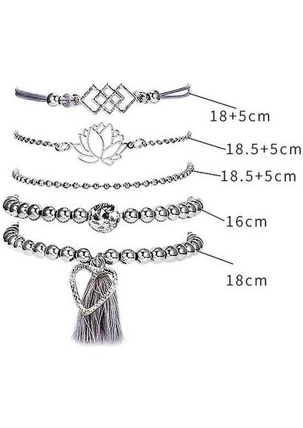 Vintage Boncuk, Bilezikler & Amp;bangles Set Mücevher Aksesuarları (B) (Yurt Dışından)