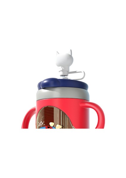 260ML Su Kupası, Saman ve Ölçekli, Bebek Içmeyi Öğrenmeye ve Ev Anti-Çift Su Bardağı Için Uygun (Yurt Dışından)