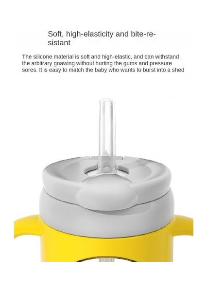 260ML Su Kupası, Saman ve Ölçekli, Bebek Içmeyi Öğrenmeye ve Ev Anti-Çift Su Bardağı Için Uygun (Yurt Dışından) fırsatları