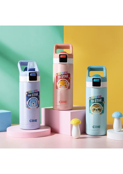520ML Akıllı Sıcaklık Ekranı Termos Kupası, 316 Paslanmaz Çelik Saman Su Kupası, Erkek ve Kadınlar Için Sevimli Taşınabilir Uzun Kalıcı Termos Su Isıtıcısı (Yurt Dışından)