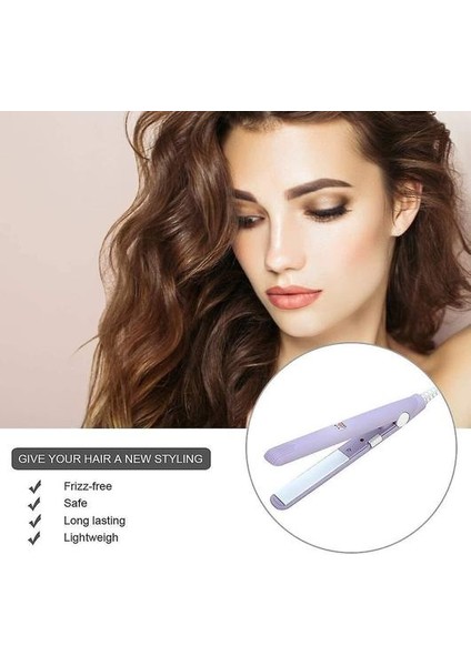 Optimum Stil Sıcaklığı ile Profesyonel Saç Düzleştirici, Isı Koruma, Isıtma, Seramik Bigudi, Turmalin Tabağı, Güzellik, Hızlı ve Kolay Stil (Mor) ile Saç Düzleştirici (Yurt Dışından)