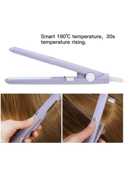 Optimum Stil Sıcaklığı ile Profesyonel Saç Düzleştirici, Isı Koruma, Isıtma, Seramik Bigudi, Turmalin Tabağı, Güzellik, Hızlı ve Kolay Stil (Mor) ile Saç Düzleştirici (Yurt Dışından)