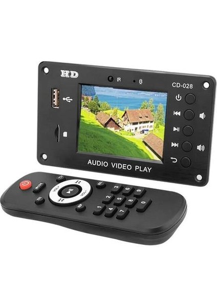 7 24 V Bluetooth Ses Video Kod Çözücü LCD Ekran Dts Kayıpsız Bluetooth Modülü Mp4 / Mp5 Hd Video Ape / Wav Kod Çözme Kurulu | Mp3 Çalar (Yurt Dışından)