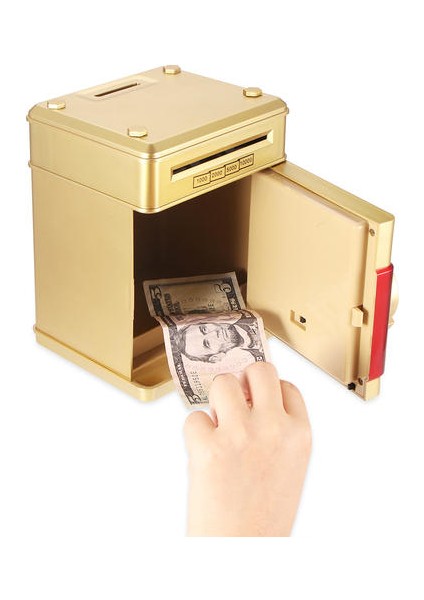Elektronik Kumbara Güvenli Kutu Para Kutuları Çocuklar Için Dijital Paralar Nakit Tasarruf Güvenli Mevduat Mini Atm Makinesi (Yurt Dışından)