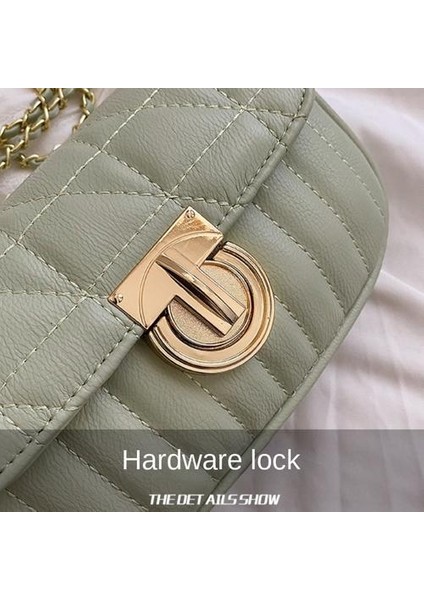 Azınlık Tasarım Bayanlar Moda Tek Omuzlu Messenger Çantası, All-Match Yüksek Doku Popüler Modeli Küçük Çanta (Yurt Dışından)