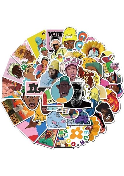 50 Rapçi Tyler The Creator Doodle Çıkartmaları (Yurt Dışından)