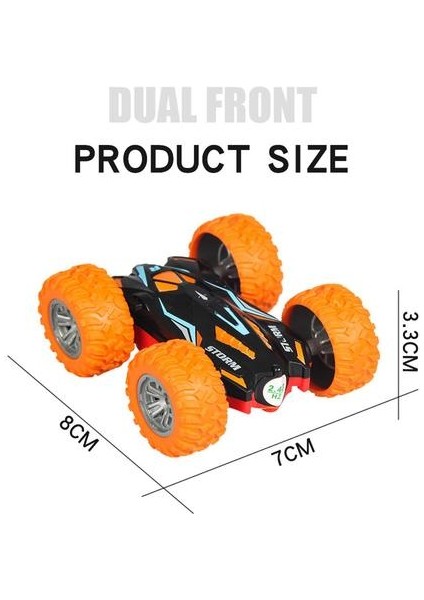 Çift Taraflı 3D Çevirme Uzaktan Kumanda Araba Robot Rc Araba Oyuncak Sürüklenme Buggy Paletli Pil Kumandalı Dublör Makinesi Radyo Kontrollü Araba | Rc Arabalar (Turuncu) (Yurt Dışından)