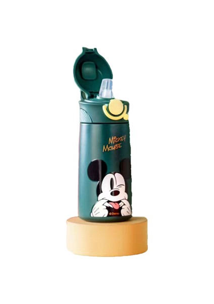 390ML316 Disney Desenli Kettle Kupası Çift Katmanlı Paslanmaz Çelik Anaokulu Için Uygun Bebek Taşınabilir Su Isıtıcı Kupası (Yurt Dışından)