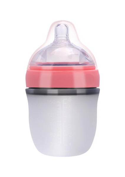 Yeni Doğan Bebek Silikon Geniş Ağız Emziği Anti-Fall Yüksek Sıcaklık Dirençli Besleme Şişesi Için 160ML Besleme Şişesi (Yurt Dışından)