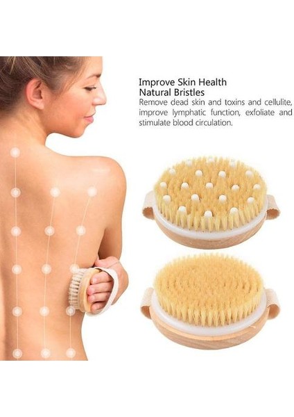 (L) Kuru Fırçalama Vücut Fırçası Seti Lenfatik Drenaj ve Cilt Peeling (Yurt Dışından) fırsatları