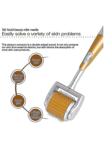 Zgts 192 Derma Roller Titanyum Mikro Iğneli Sistem Dermaroller Derma (Yurt Dışından)