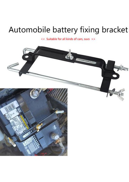 2 Adet Evrensel Metal Ayarlanabilir Pil Tutucu Sabitleyici Braketi Pil Sabitleme Braketi Tripod Araba Akü Sabitleme Koltuk (Yurt Dışından)