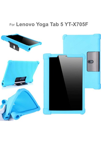 Yumuşak Silikon Kılıf Lenovo Yoga Sekmesi Için 5 YT-X705F Tam Vücut Yoga Akıllı Sekme Için Kapak Korumak YT-X705 (Yurt Dışından)