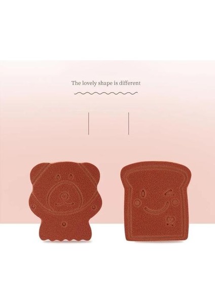 6 Adet Sevimli Makyaj Sünger Karikatür Ayı Tost Dekor Makyaj Blender Kozmetik Sünger Kozmetik Puf ile Çanta | Kozmetik Puf (Yurt Dışından)