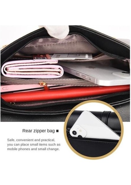 Orta Yaşlı Kadınların Büyük Kapasite Çantası, Kadınlar Için Crossbody Kare Çantası (Yurt Dışından)
