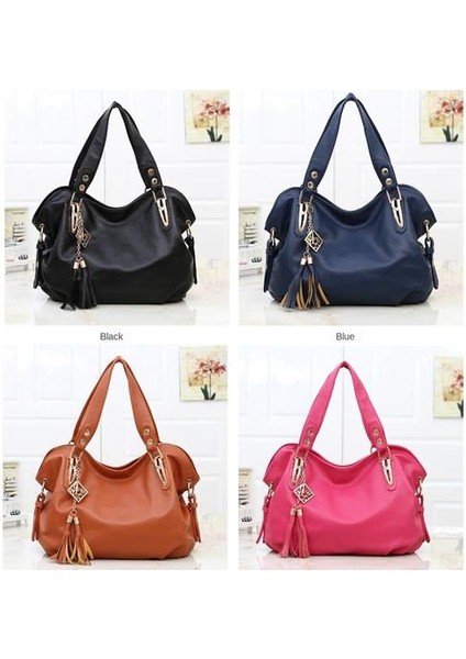 Bayanlar Crossbody Omuz Çantası, Büyük Kapasiteli Pu Deri Çanta Püskül Çanta Kadın Çantası (Yurt Dışından) modelleri
