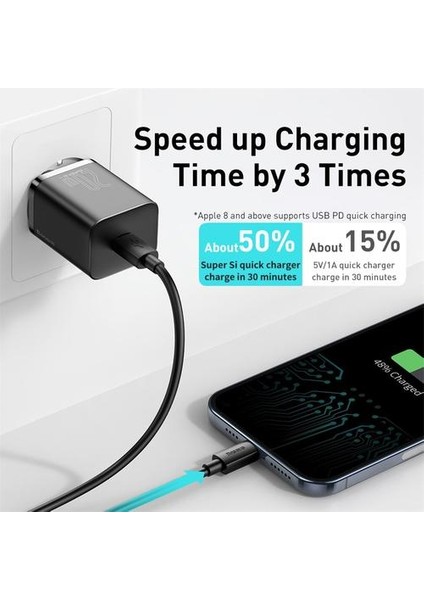 Süper Si USB C Şarj 20 W Destek Tipi C Pd Hızlı Şarj Taşınabilir Telefon Şarj Iphone 12 Pro Max 11 Mini 8 Artı | Cep Telefonu Şarj Cihazları (Yurt Dışından)