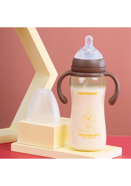 Çocuklar Için 1PSC300ML Ppsu Şişesi, Saplı Geniş Çaplı Sütten Kesme Cihazı, Düşmeye Dirençli (Yurt Dışından)