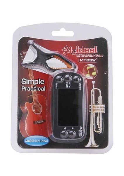 2 1 Gitar Tuning Metronomu (Siyah) (Yurt Dışından)