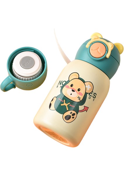 600ML Yalıtım Kabı, 316 Paslanmaz Çelik Karikatür Desenli Saman Kupası Kupa Kapak Yalıtım Kupası (Yurt Dışından)