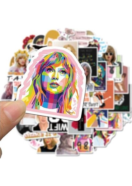 50 Şarkıcı Taylor Swift Doodle Çıkartmaları (Yurt Dışından)
