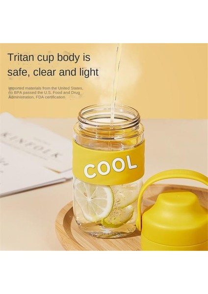 500ML Su Kabı, Samanlı Büyük Kapasiteli Plastik, Taşınabilir ve Taşınabilir Su Bardağı (Yurt Dışından) fırsatları