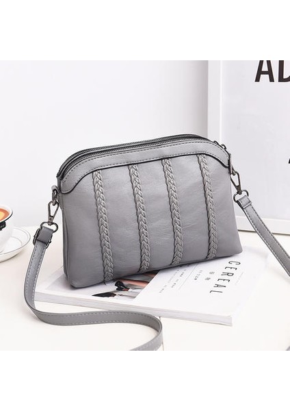 Moda Bayanlar Yumuşak Deri Çanta, Kore Tarzı Kız Bir Omuz Messenger Çantası (Yurt Dışından)